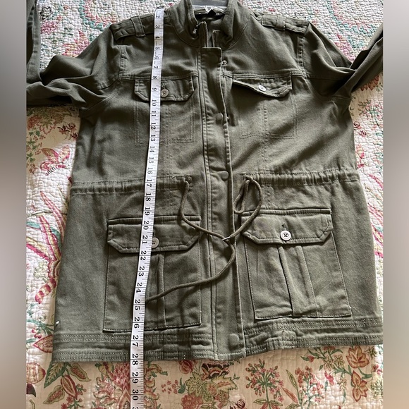 Baccini Military Style women’s Jacket in green Olive. Size Medium. NWOT - Picture 8 of 12